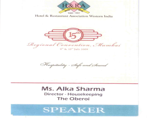 Fourth H&FS Awards '95 for excellence in Hospitality